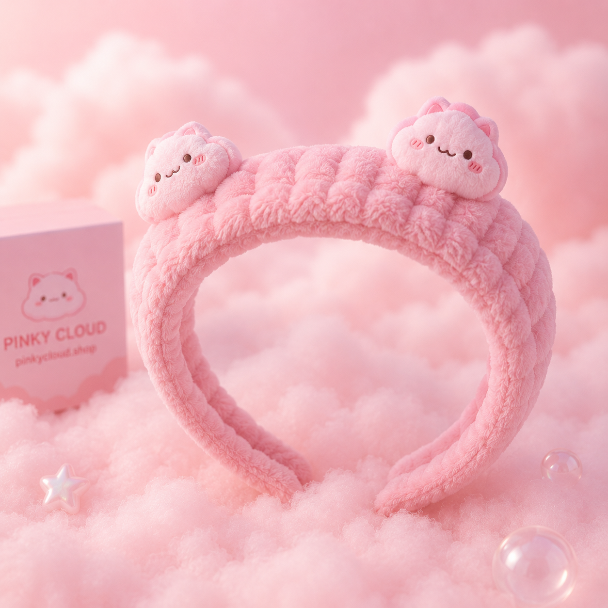Pinky Cloud spa headband