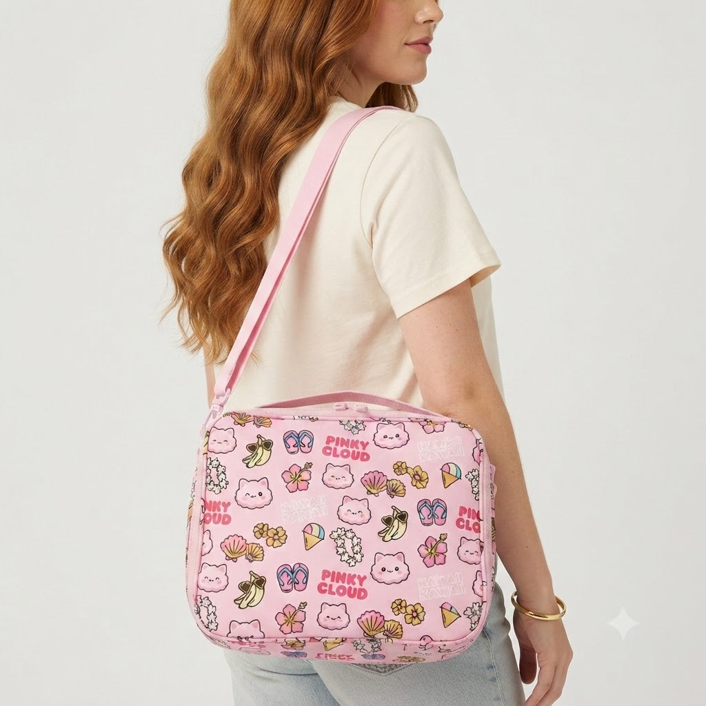 Pinky Cloud Collection Keep It Light Lunch Bag (Hawaii Kawaii)